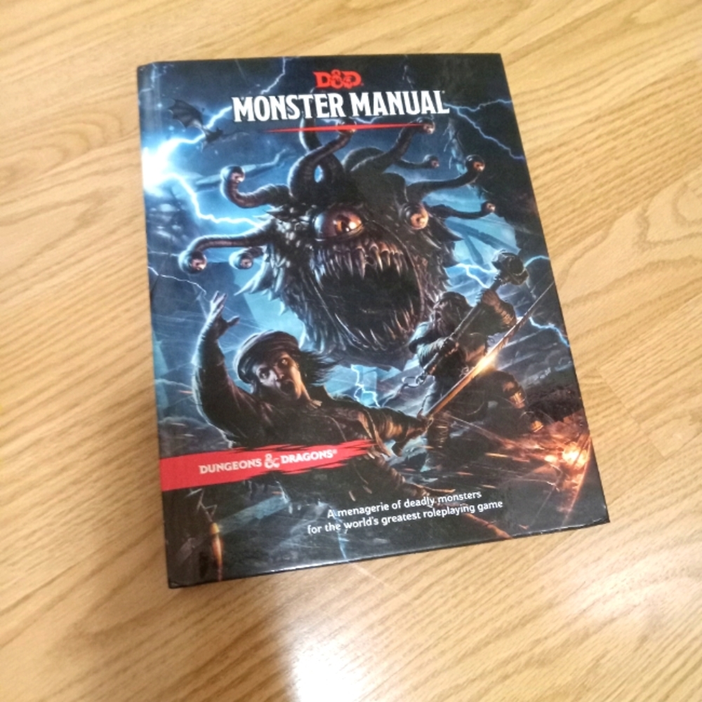 Monster Manual. Dungeons and dragons book.
